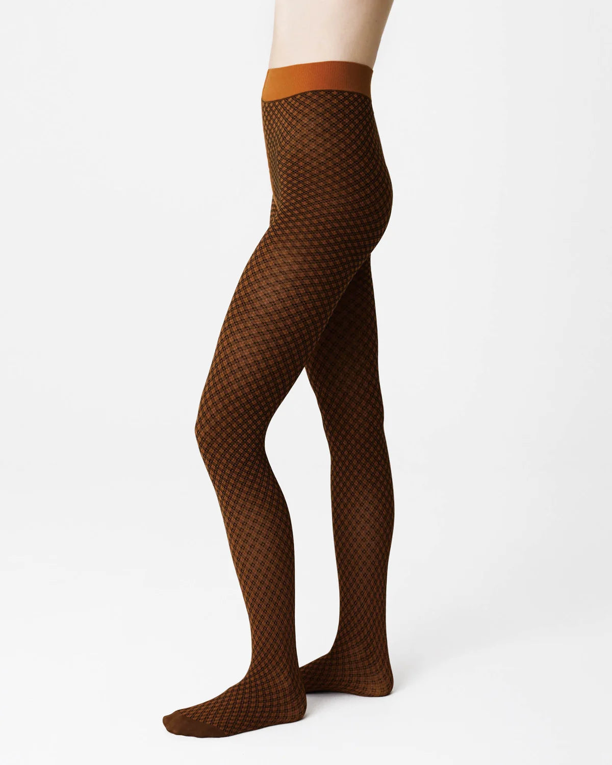 SWEDISH STOCKINGS - COLLANT CLARA - MOTIFS RÉTRO BOURBON