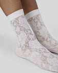 SWEDISH STOCKINGS - CHAUSSETTES LILY -  IVOIRE