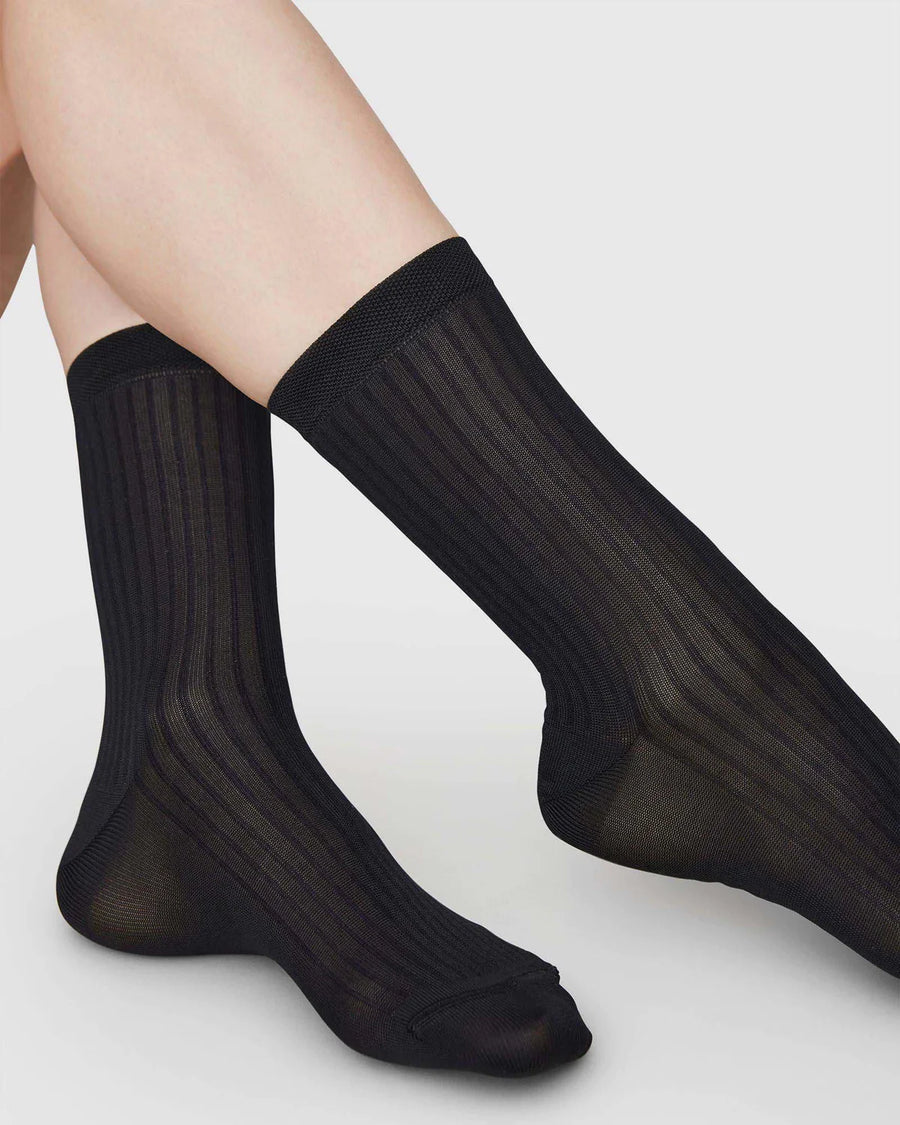 SWEDISH STOCKINGS - BAS ALEXA - NOIR