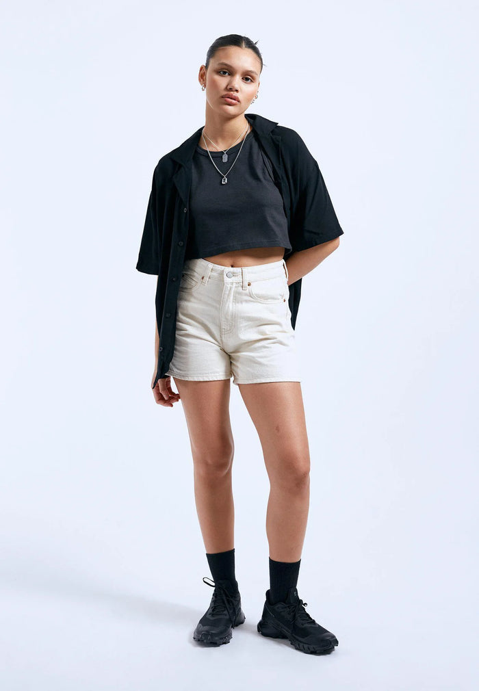 DR DENIM - NORA SHORTS - LOOM STATE - SS24