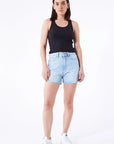 DR DENIM - NORA SHORTS - STREAM LIGHT USED - PÉ25