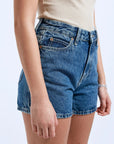DR DENIM - SHORT NORA - STEAM MID RETRO - PÉ25