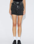DR DENIM - NORA SHORTS - BLACK TAR USED - SS26