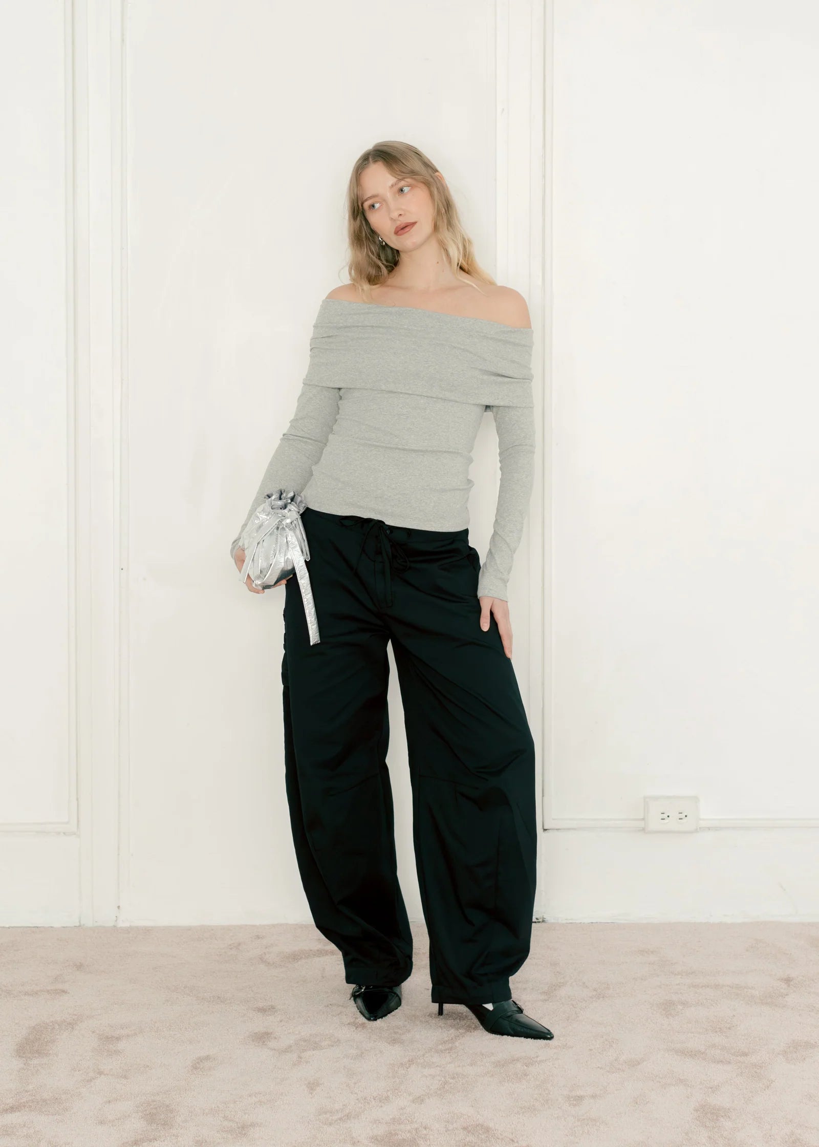 A BRONZE AGE - PANTALON GREENWICH - TWILL NOIR - AH26