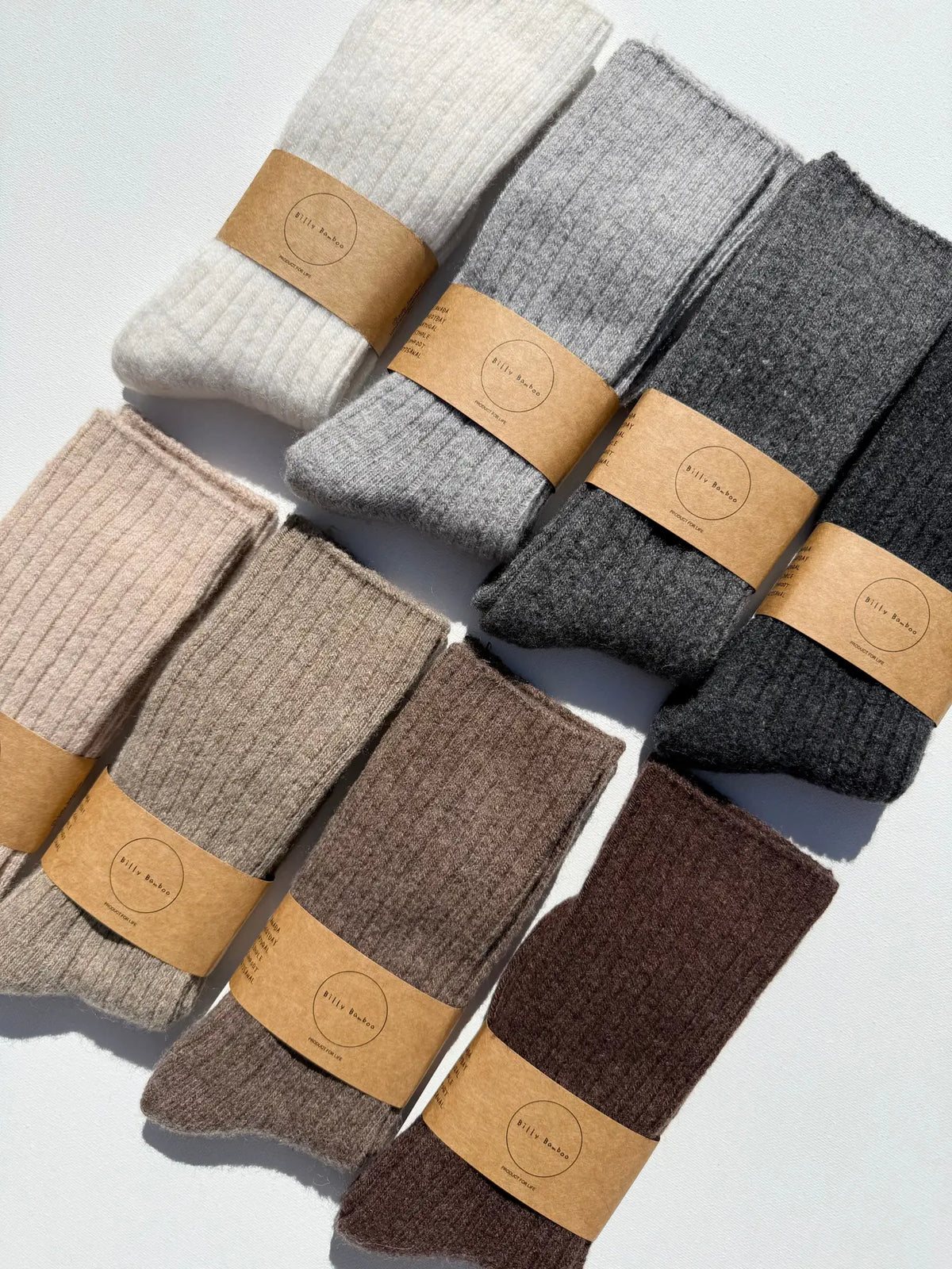 BILLY BAMBOO - CHAUSSETTES INTELLIGENTES EN LAINE D'ISLANDE