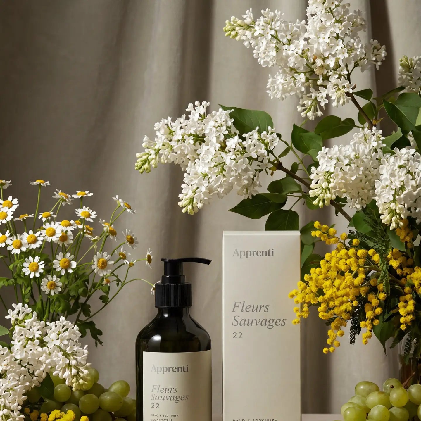 APPRENTI - GEL NETTOYANT POUR LE CORPS &amp; LES MAINS - FLEURS SAUVAGES 22