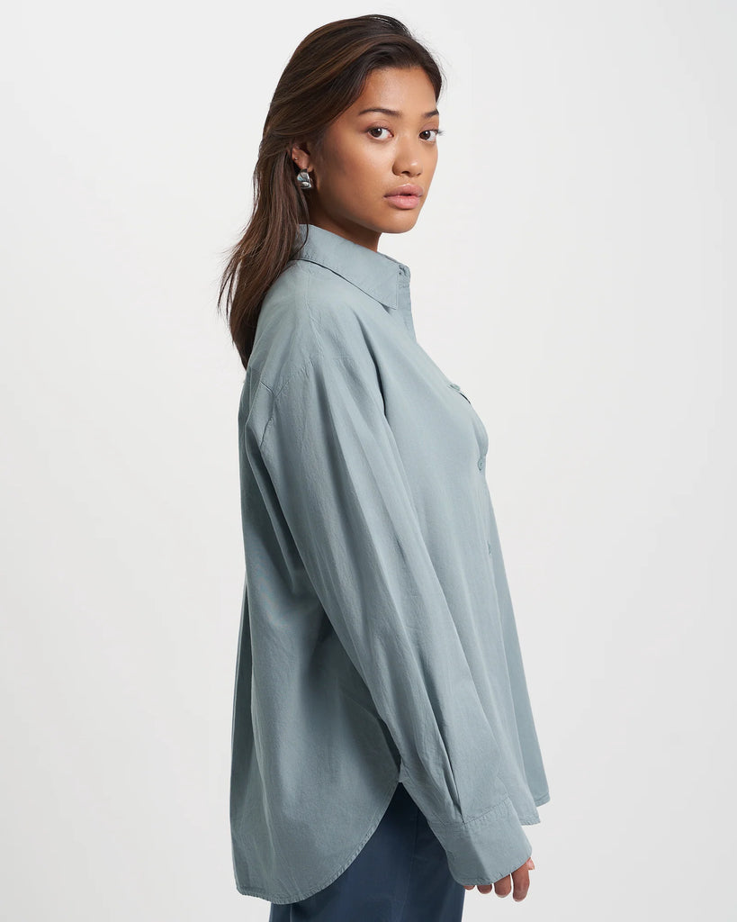 COLORFUL STANDARD - OVERSIZED SHIRT - OYSTER GREY
