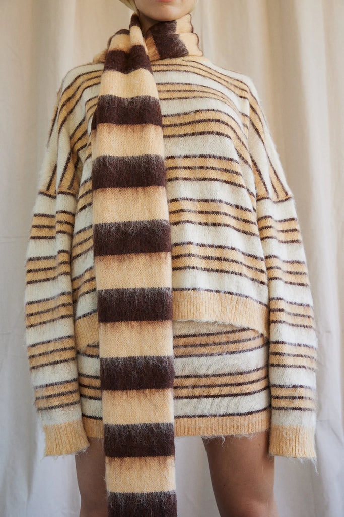BOHÈME - SCANDI SCARF - DARK STRIPE