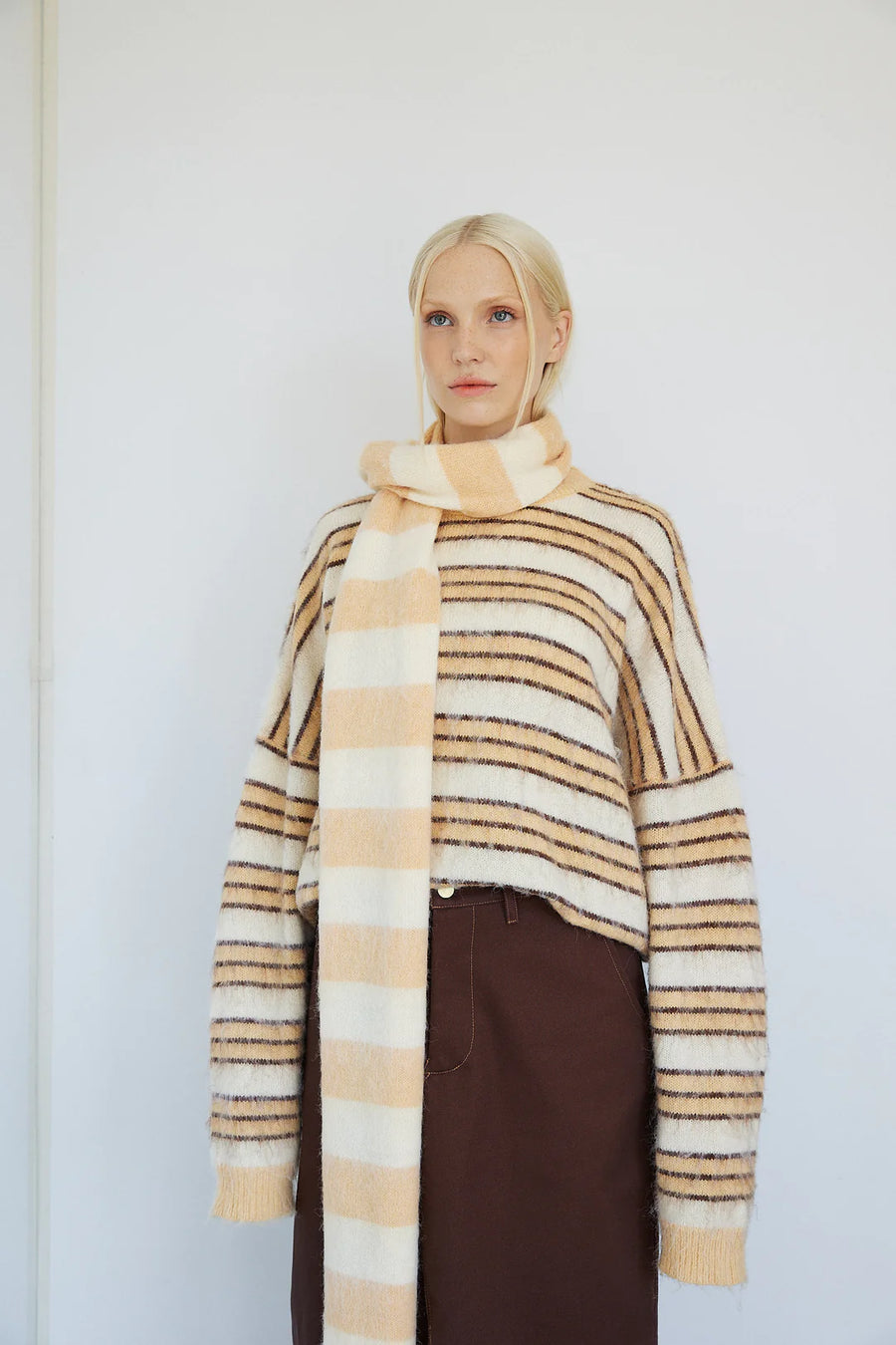 BOHÈME - SCANDI SCARF - LIGHT STRIPE