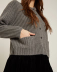 NAIF - SERENA CARDIGAN - DARK GREY - AH25