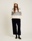 NAIF - IRIE SWEATER - MILK FAIR ISLE - AH25