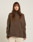 NAIF - LUME SWEATER - DARK TAUPE - AH25