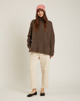 NAIF - LUME SWEATER - DARK TAUPE - AH25