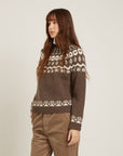 NAIF - APOLLINE SWEATER - DARK TAUPE/MILK - AH25