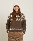 NAIF - APOLLINE SWEATER - DARK TAUPE/MILK - AH25