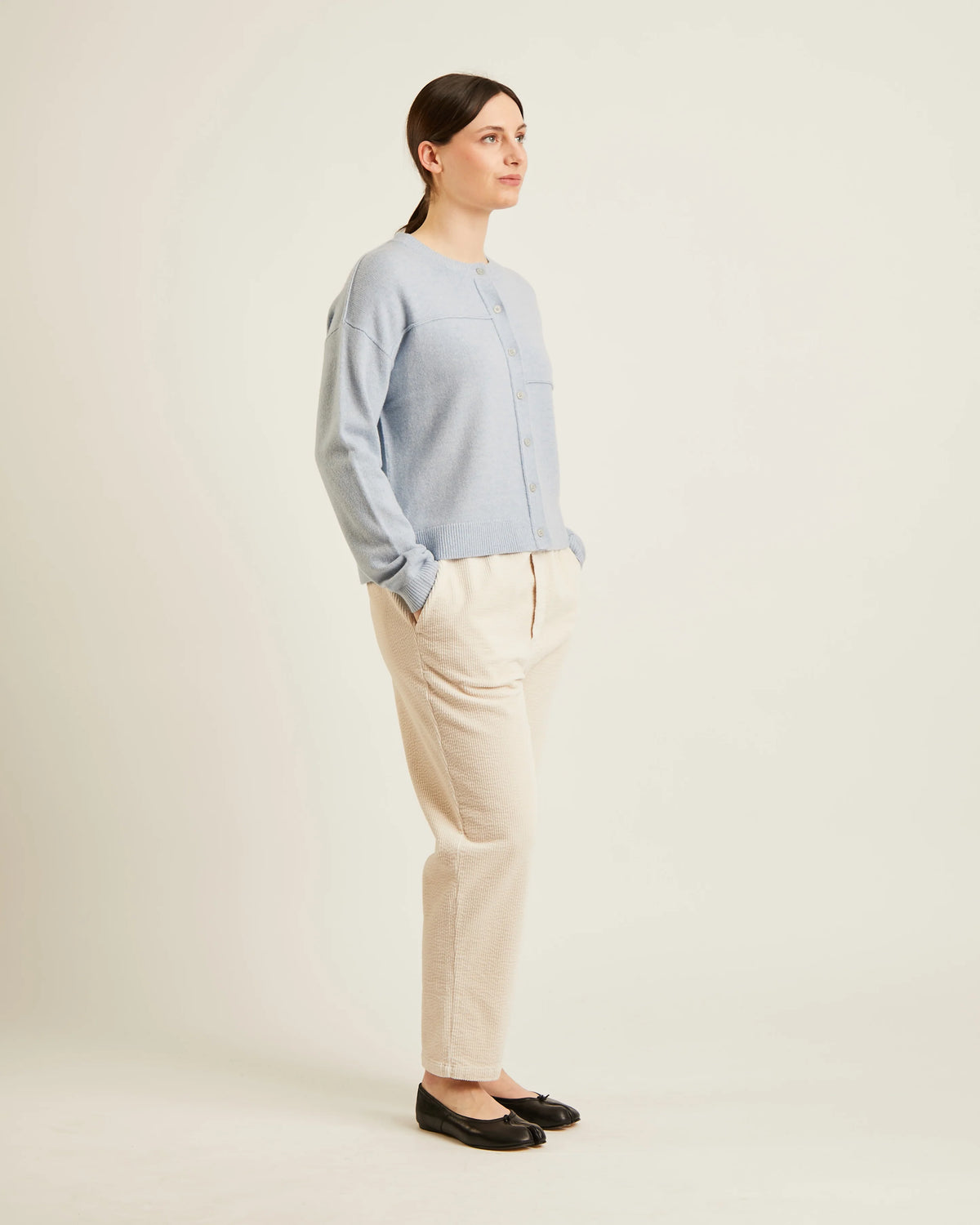 NAIF - CARDIGAN TITUS - BLEU PÂLE - AH26