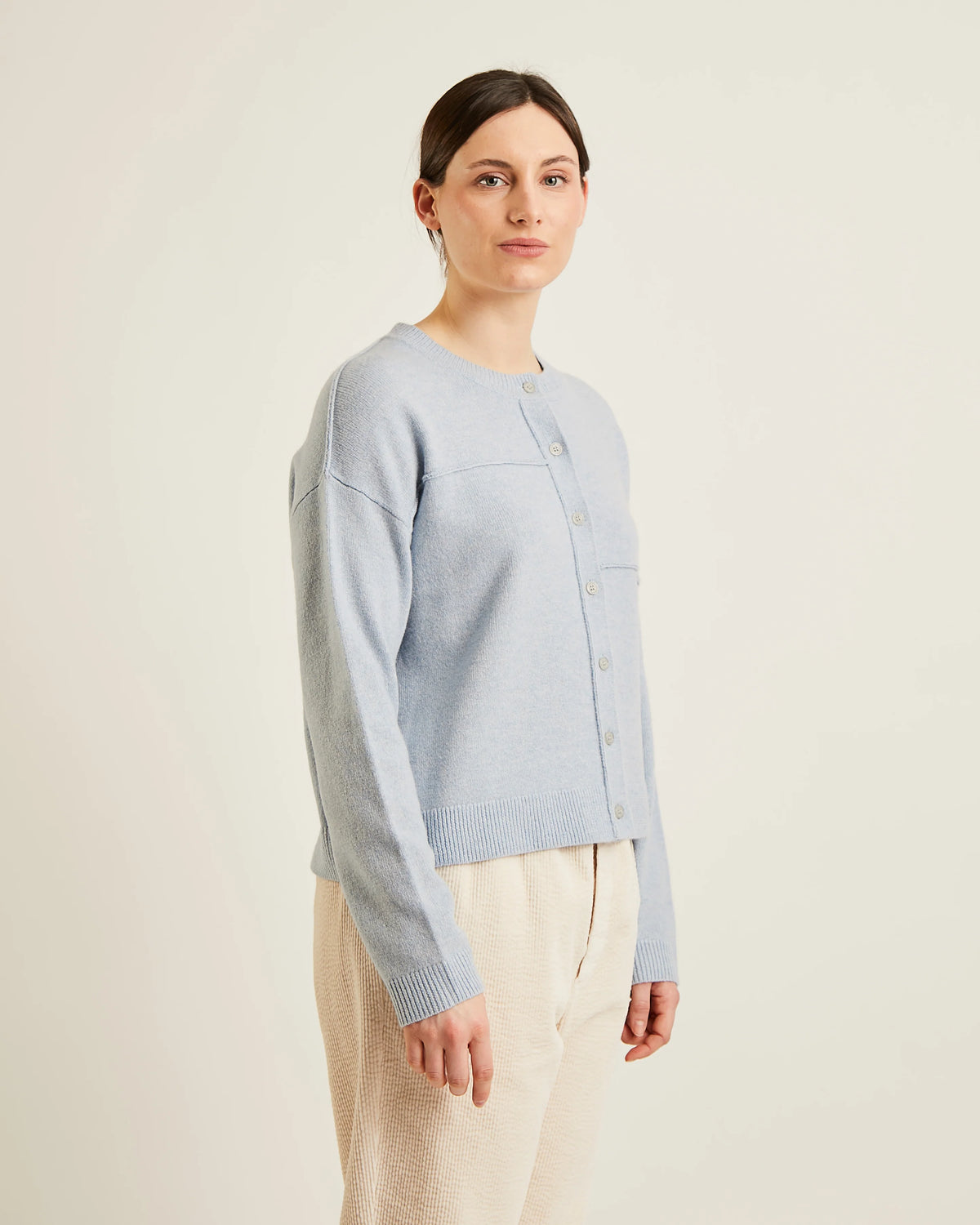 NAIF - CARDIGAN TITUS - BLEU PÂLE - AH26