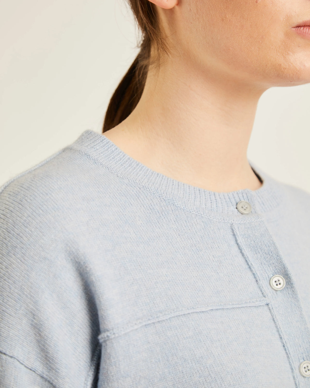 NAIF - CARDIGAN TITUS - BLEU PÂLE - AH26