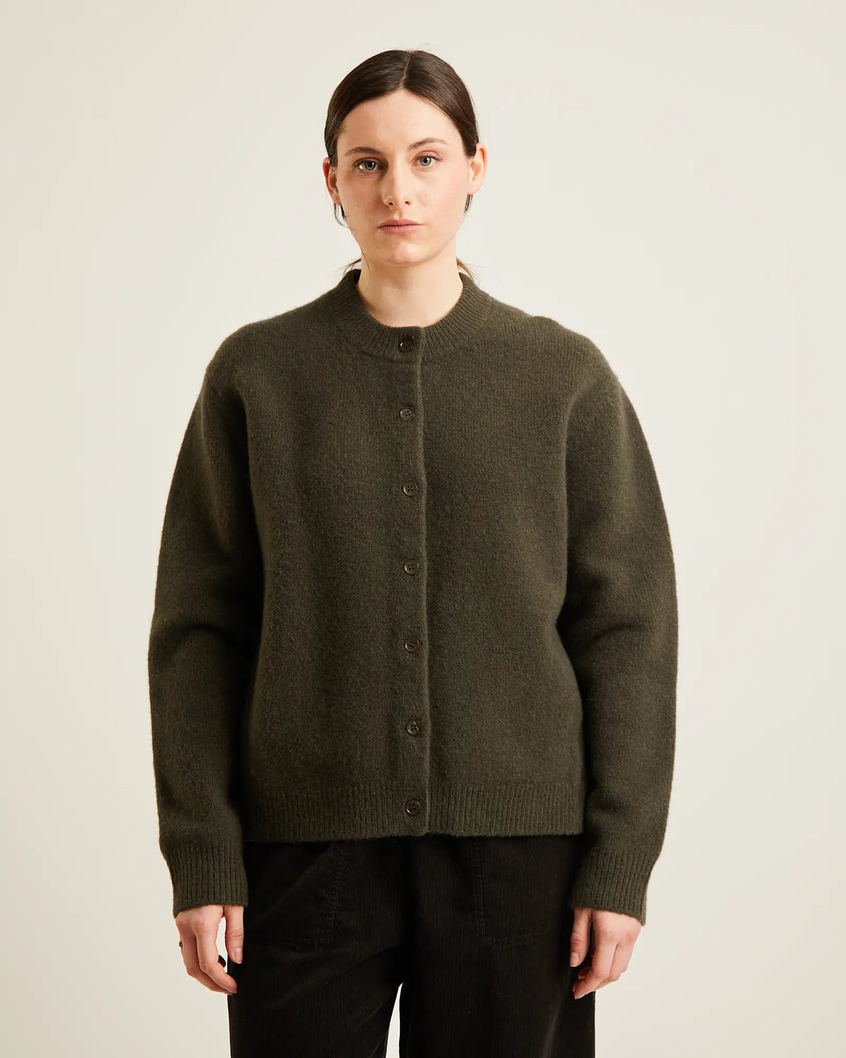 NAIF - CARDIGAN MALO - VERT FUMÉ - AH26