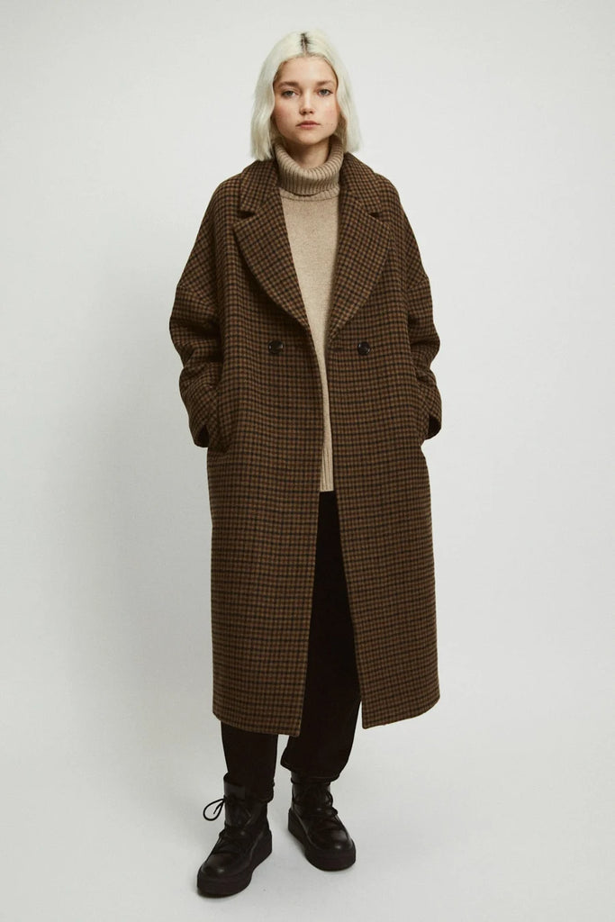 RITA ROW - CEDAR  COAT - CHECKERED - FW23