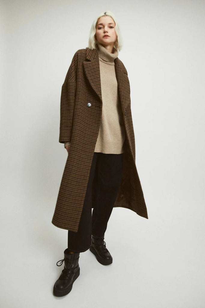 RITA ROW - CEDAR  COAT - CHECKERED - FW23