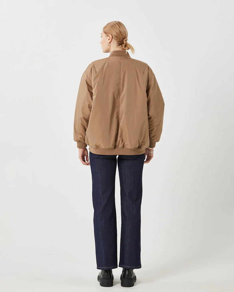 MINIMUM - MANTEAU BOMBER HENNIA - PINE BARK - AH23