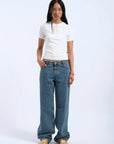 DR DENIM - T-SHIRT KENNA - BLANC CASSÉ - PÉ25