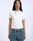 DR DENIM - T-SHIRT KENNA - BLANC CASSÉ - PÉ25