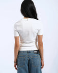 DR DENIM - T-SHIRT KENNA - BLANC CASSÉ - PÉ25