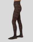 SWEDISH STOCKINGS - COLLANT REBECKA ARGYLE - BRUN FONCÉ