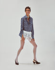 SWEDISH STOCKINGS X LEANDRA MEDINE COHEN - COLLANT NATASHA - BLANC