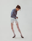 SWEDISH STOCKINGS X LEANDRA MEDINE COHEN - COLLANT NATASHA - BLANC