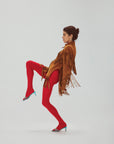 SWEDISH STOCKINGS X LEANDRA MEDINE COHEN - COLLANT BRILLANT GERI - ROUGE