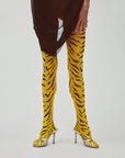 SWEDISH STOCKINGS X LEANDRA MEDINE COHEN - COLLANT TIGRE ROXANA - ORANGE