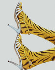 SWEDISH STOCKINGS X LEANDRA MEDINE COHEN - COLLANT TIGRE ROXANA - ORANGE