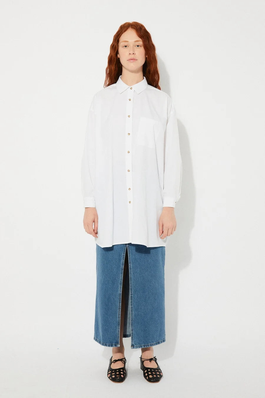 RITA ROW - CHEMISIER MORRIS - BLANC - PÉ25