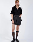 DR DENIM - RENAY SKIRT - RETRO BLACK - FW25