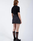 DR DENIM - RENAY SKIRT - RETRO BLACK - FW25