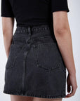 DR DENIM - RENAY SKIRT - RETRO BLACK - FW25