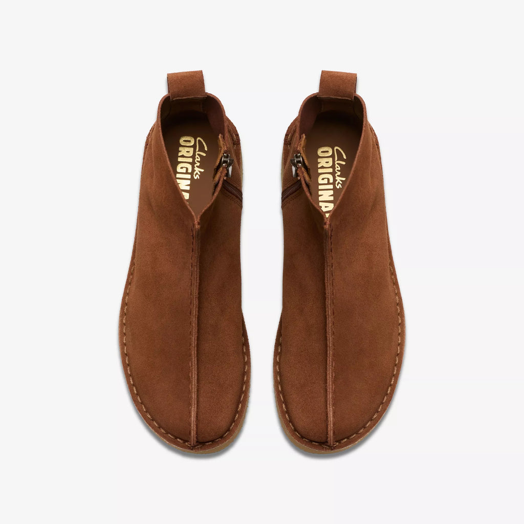 CLARKS TREK WEDGE BOOT MOCHA BISQUE