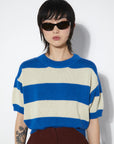 RITA ROW - PATTIE SWEATER - BLUE STRIPED - FW25
