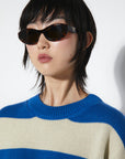 RITA ROW - PATTIE SWEATER - BLUE STRIPED - FW25