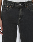 DR DENIM - SLIM STRAW JEANS - TAR AGED BLACK - FW26