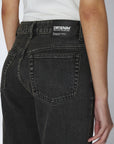 DR DENIM - SLIM STRAW JEANS - TAR AGED BLACK - FW26