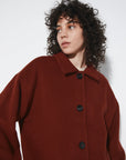 RITA ROW - ALINE COAT - RUST - AH25