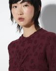 RITA ROW - BARBARA DRESS - BURGUNDY - FW25