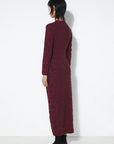 RITA ROW - BARBARA DRESS - BURGUNDY - FW25