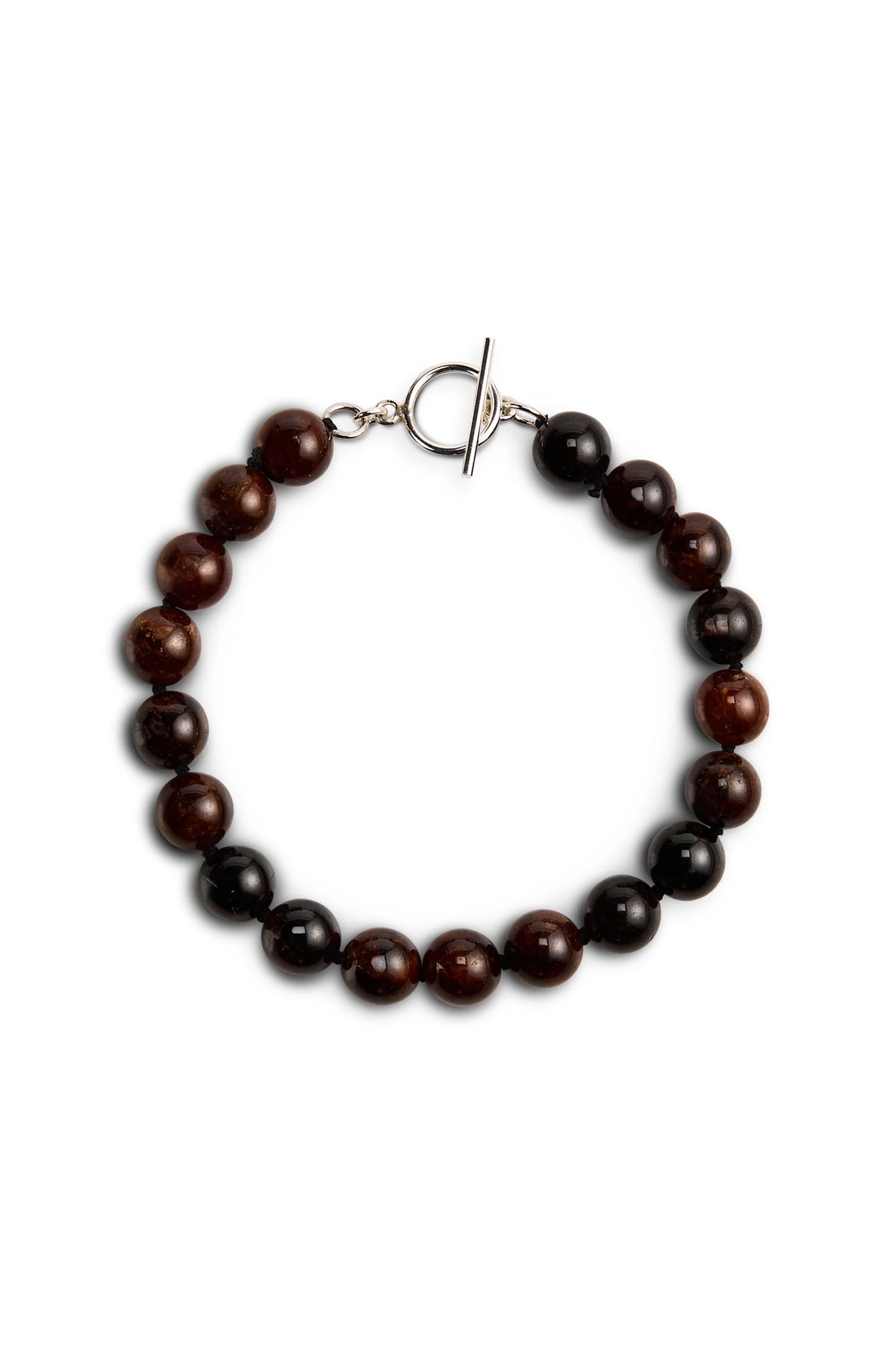 LISBETH JEWELRY - CLASSIC BEAD BRACELET - HESSONITE