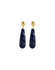 LISBETH JEWELRY - ARWEN EARRINGS - SODALITE/GOLD FILLED