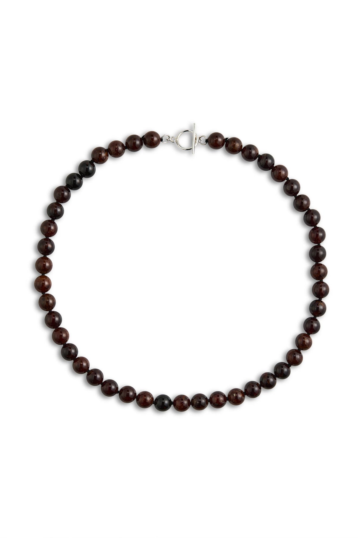 LISBETH JEWELRY - CLASSIC BEAD NECKLACE - HESSONITE